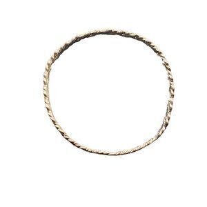 Sterling silver 925 flat twisted bangle bracelet vintage